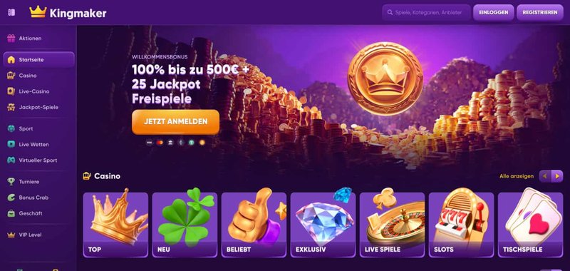 Introduction to kingmaker online casino